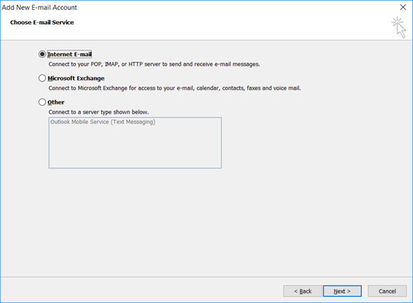 Setup email account on your Outlook 2010 Manual Step 4