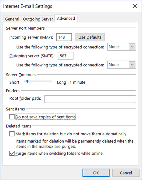 Setup NETSCAPE.NET` email account on your Outlook 2010 Manual Step 8